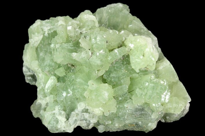 Green Prehnite Crystal Cluster - Morocco #108722